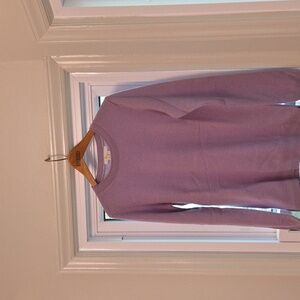 Boden 100% Cashmere Sweater Crewneck Pullover Women M Light Dusty Purple